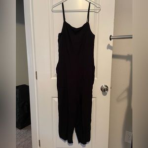 Old Navy Black Crop Jumpsuit